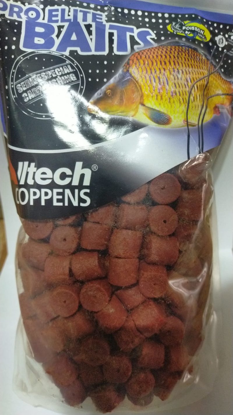 Pellets red hallibut taladrado 15mm