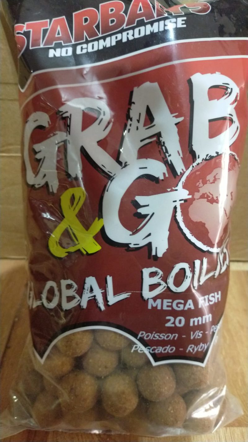 Starbaits grab & go global boilie mega fish 20 mm 1 kg.