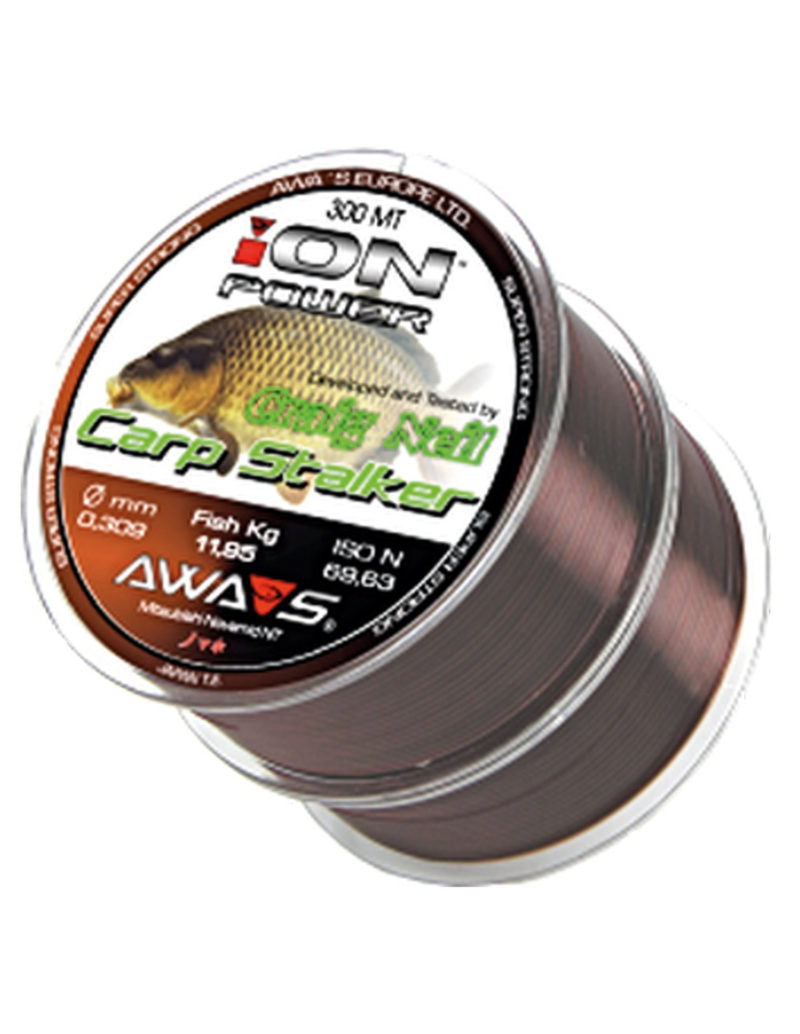 Awa Shima Ion Power Carp Stalker 0,37mm 19,50kg 600m (2x300m)