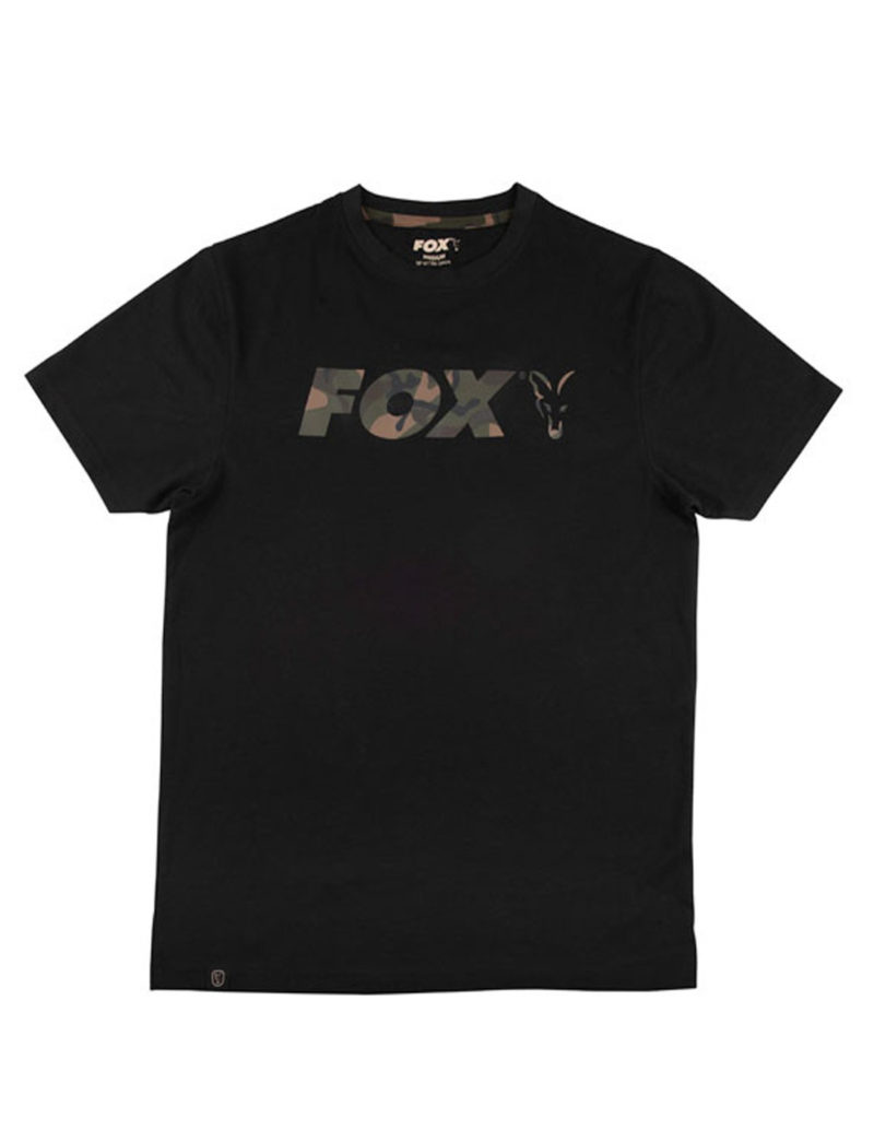 Fox Black Camo Print T Shirt Small