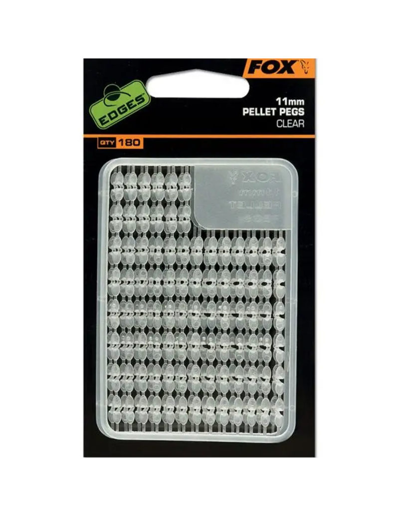 Fox Edges Pellet Pegs 11mm x 2 clear
