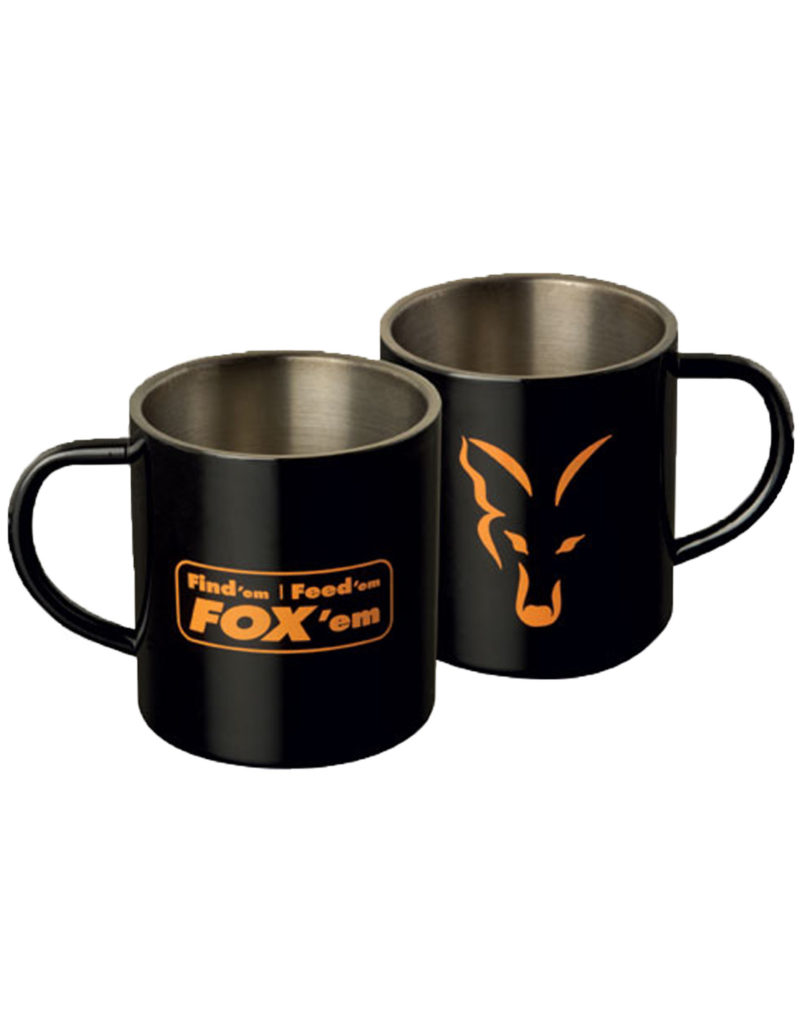 Fox Stainless Steel Mugs 400ml