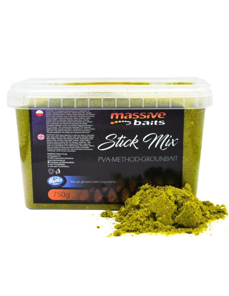 Massive Baits Stick Mix Green Mulberry 750g
