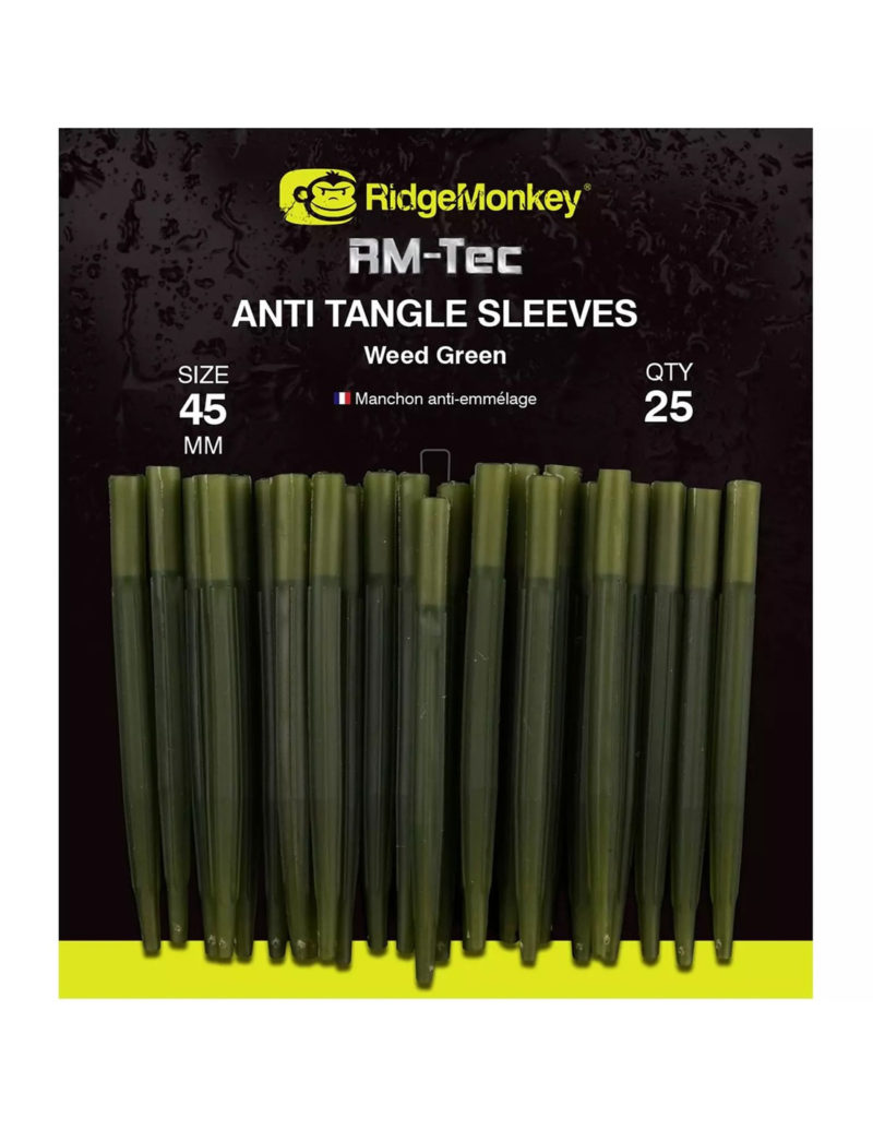 RidgeMonkey RM-Tec Anti Tangle Sleeves Weed Green Long