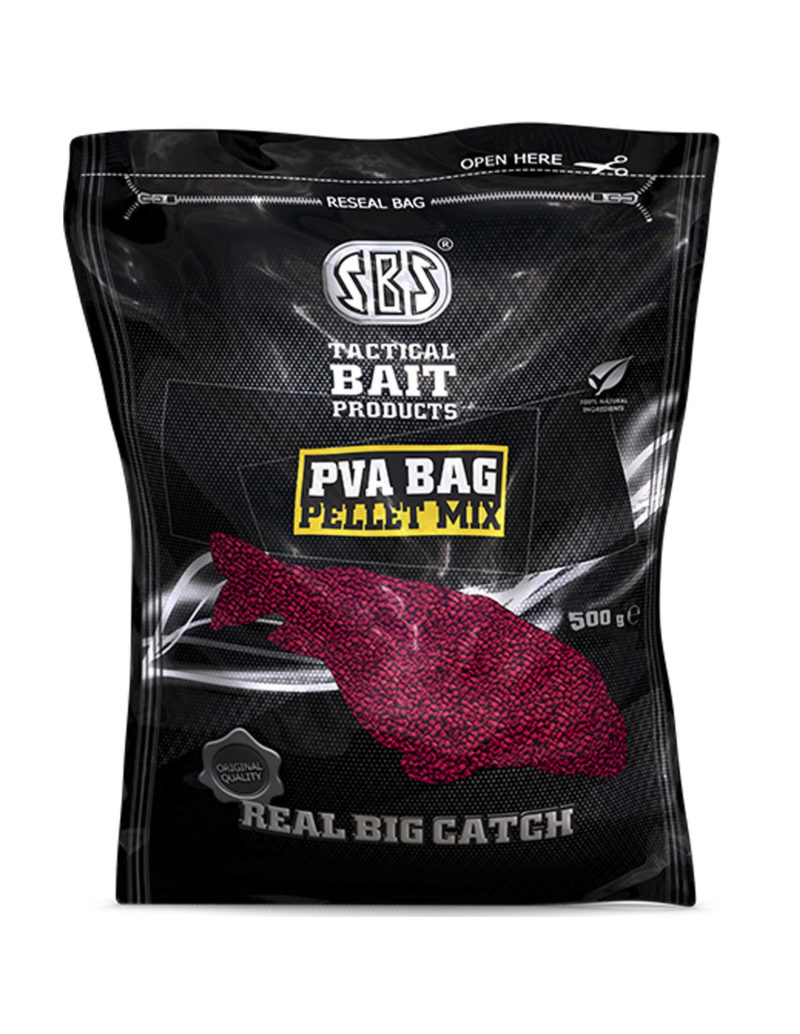SBS Pva Bag Pellet Mix Tuna & Black Pepper 500g