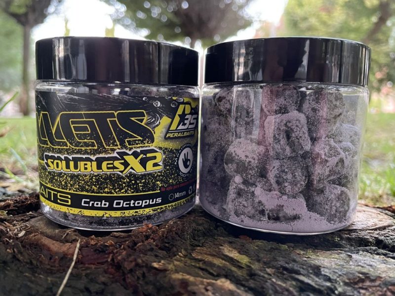 Pellets Peralbaits SolublesX2 14mm Crab Octopus