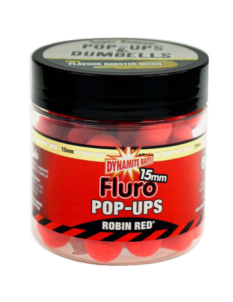 Dynamite Baits Robin Red Fluoro Pop Up & Dumbells 15mm
