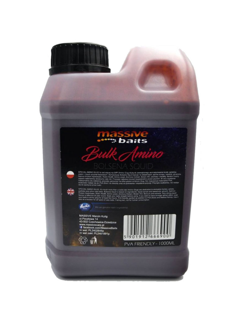 Massive Baits Bulk Amino Bolsena Squid 1ltr