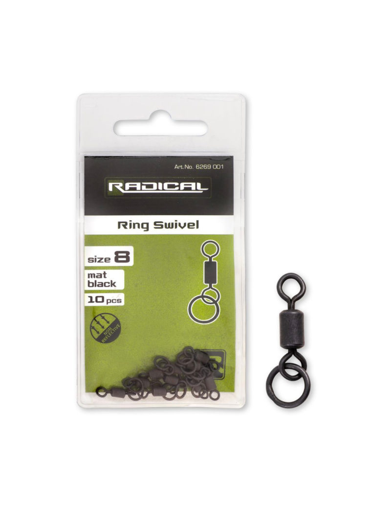Radical Ring Swivel Negro Mate Size 8