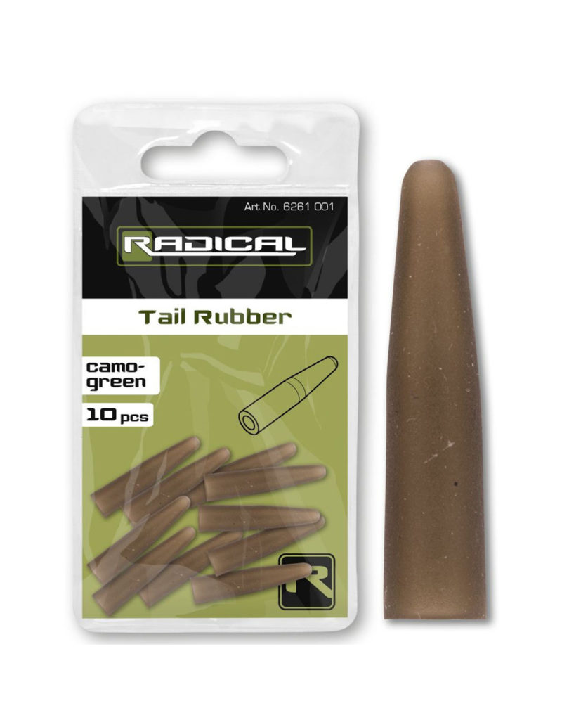 Radical Tail Rubber Camo Green 10Pcs