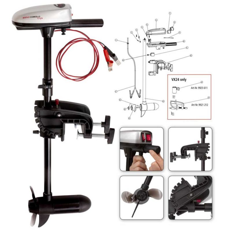 Motor Electrico Rhino VX 24Lbs 12v