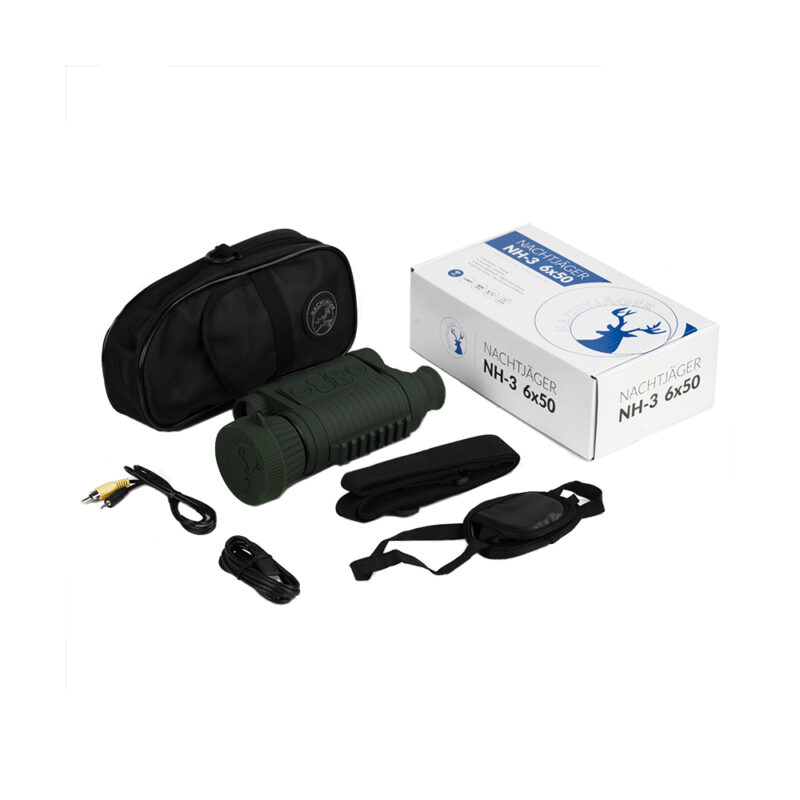 Visor nocturno digital Nacht Jager NH-3 6x50 con Wi-Fi