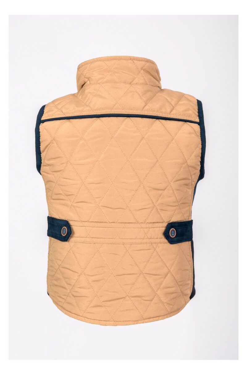 CHALECO NIÑA BEIGE