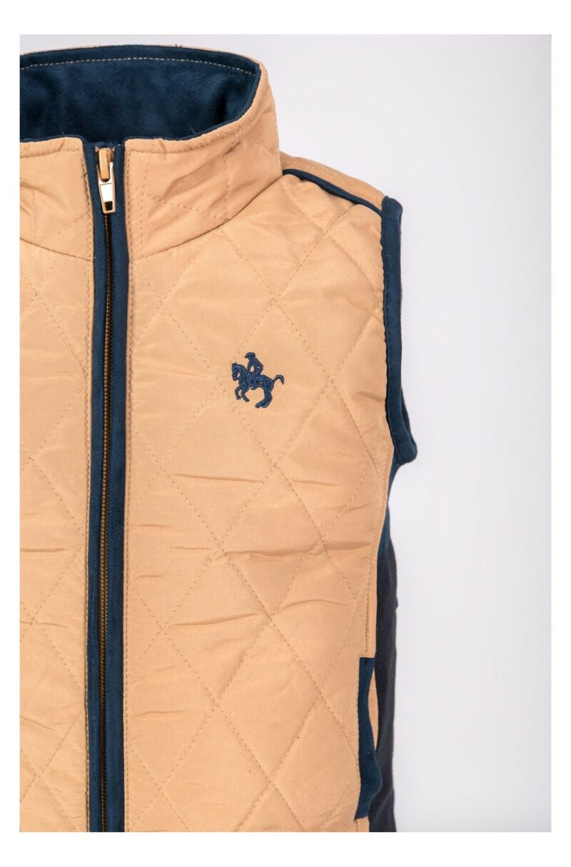 CHALECO NIÑA BEIGE
