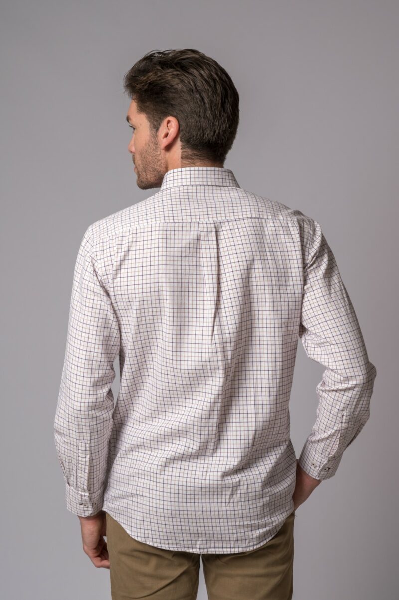 CAMISA CUADROS CAMEL Y MARRÓN
