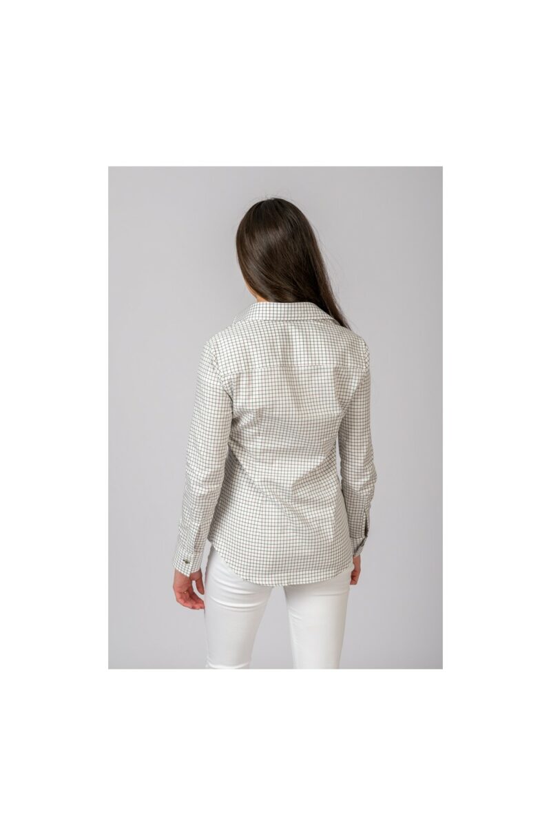 CAMISA CUADROS VERDE Y MARRÓN