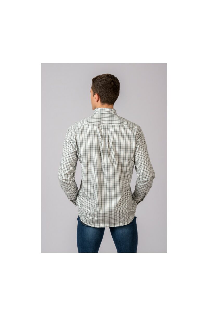CAMISA CUADROS VERDE Y MARRÓN
