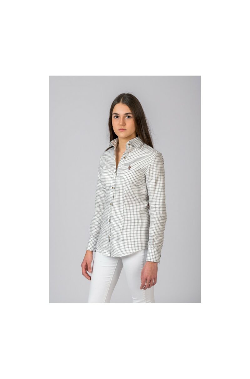 CAMISA CUADROS VERDE Y MARRÓN