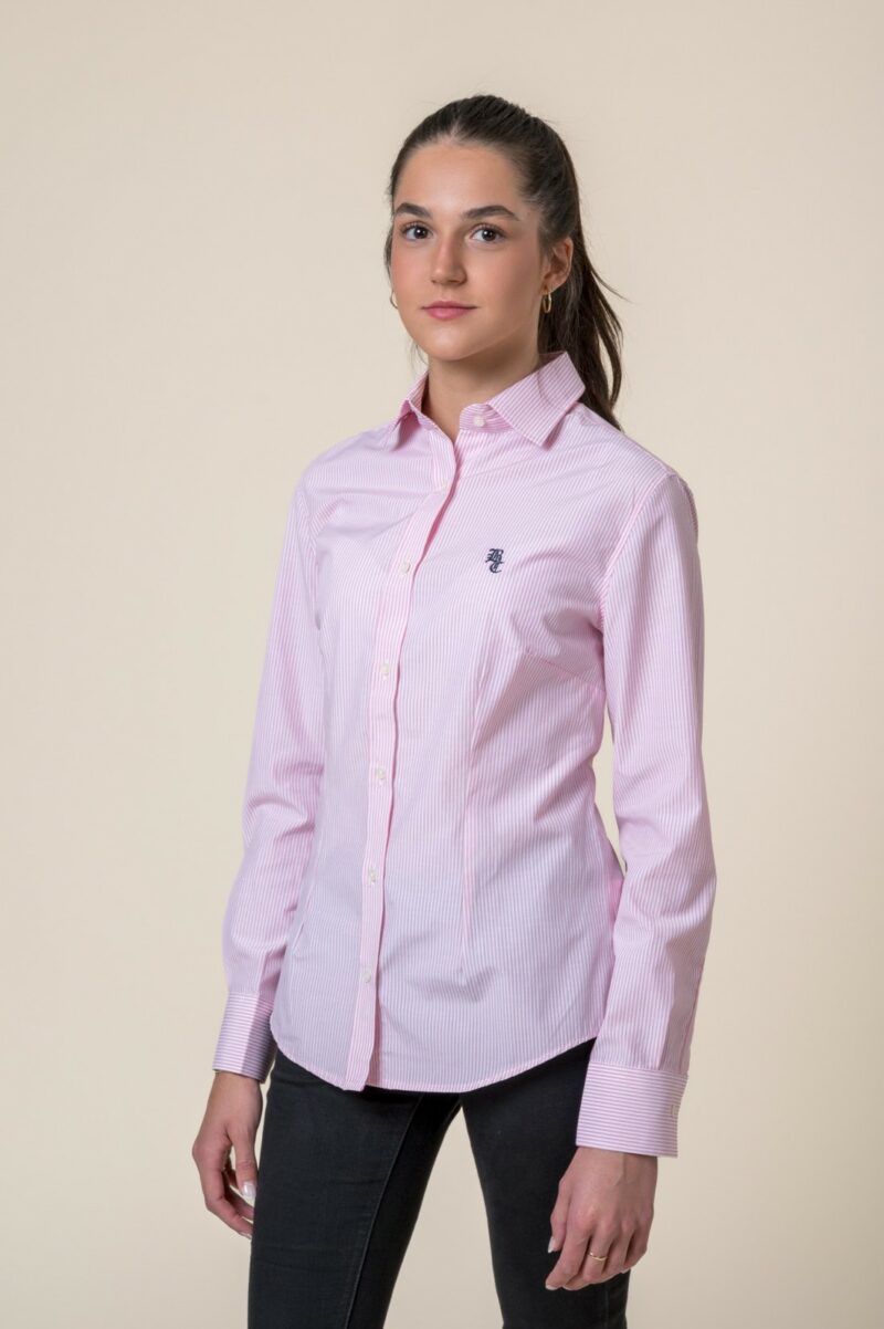 CAMISA RAYA ROSA