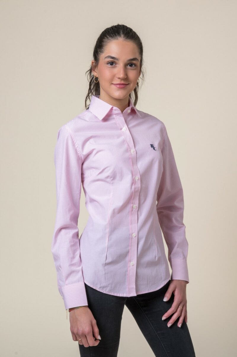 CAMISA RAYA ROSA