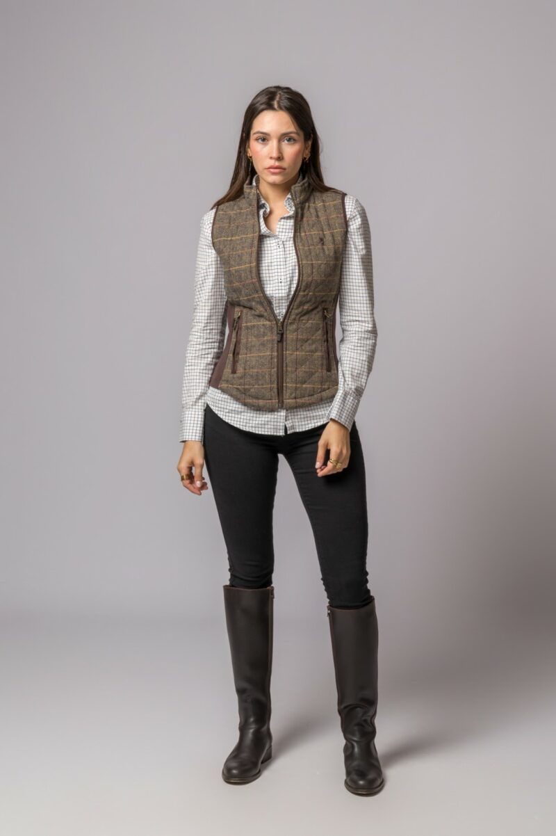 CHALECO ACEDERA ESPIGA TWEED