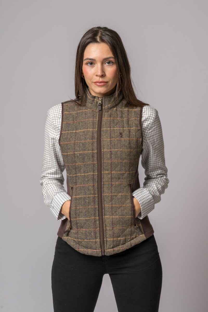 CHALECO ACEDERA ESPIGA TWEED