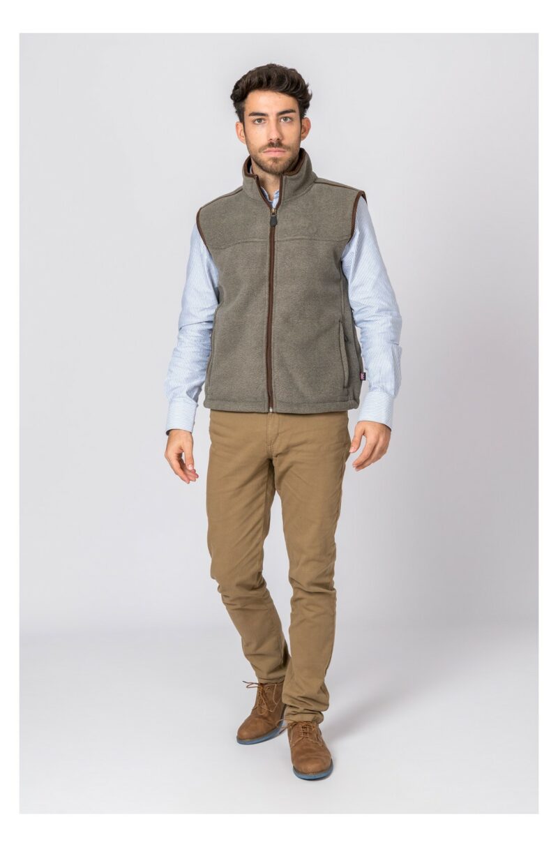 CHALECO POLAR BERLIN GRIS