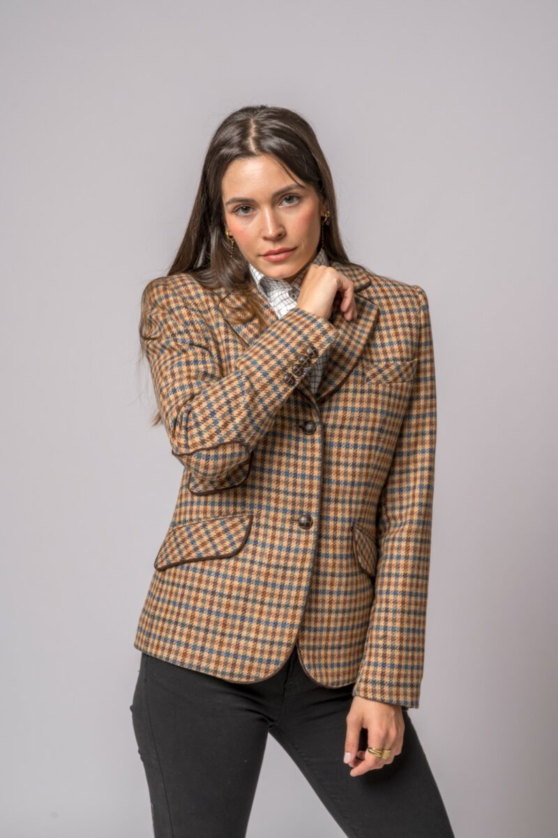 CHAQUETA LANA PATA DE GALLO