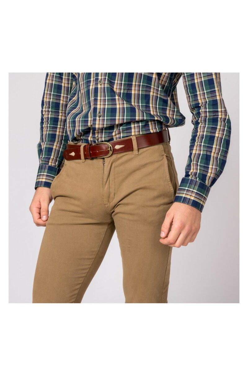 PANTALON CHINO SLIM CAMEL